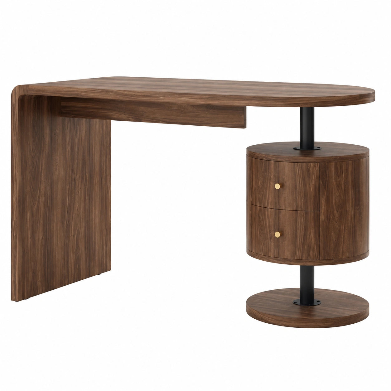 Bureau, avec tiroirs, en chêne, 120 x 50 cm, pour l’espace de travail